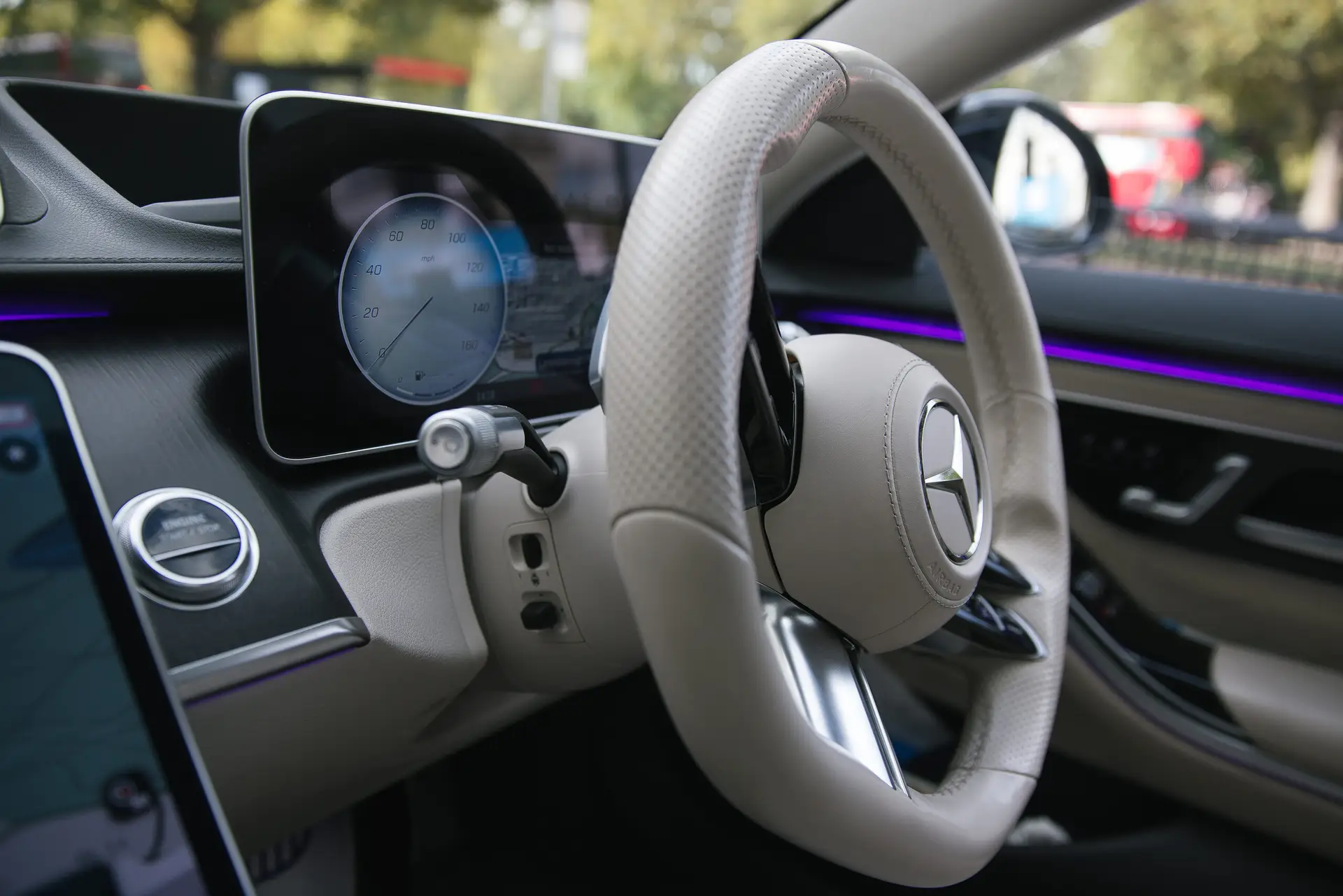 Luxury S-class Experience | X Chauffeurs | X Chauffeurs Luxury Mercedes-benz S-class Interior with Digital Dashboard.